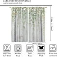 thumbnail image 2 of Floral Curtains,Watercolor Spring Floral Leaves Farmhouse Wooden Flower Rustic Country Rod Pocket Blackout Window Drapes Bedroom Living Room 21x54in,2 Panel Set, 2 of 6