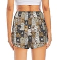 thumbnail image 4 of Goofa Cartoon Bear Printed Women 2 in 1 Running Shorts,Quick Dry Athletic Workout Shorts,High Waisted Athletic Shorts with Liner Pockets-XX-Large, 4 of 9