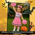 thumbnail image 4 of SUOSDEY Girls Cheerleader Costume Outfit Set,Kids Sleeveless Cheerleading Uniform for Party Birthday Halloween, 4 of 7