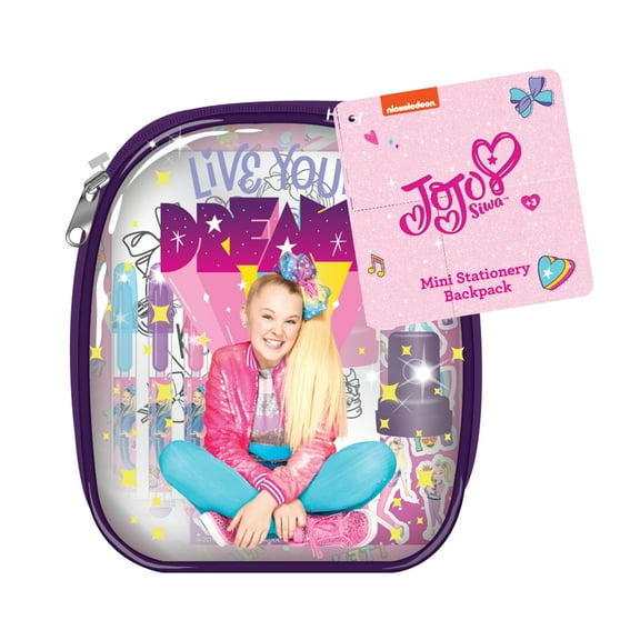 Nickelodeon JoJo Siwa Christmas Mini Stationery Backpack, 5-Inches Wide by 6-Inches High by 1.5-Inch Deep