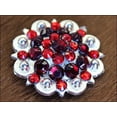 thumbnail image 2 of 4 Hilason Western Berry Conchos Glass Rhinestones Bling 1.5" Tack cowgirl, 2 of 4