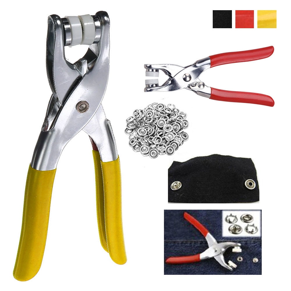 Snap Fastener Pliers Tool Kit 108 Snaps Pieces 27 Sets Easy Press