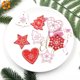 thumbnail image 5 of 18PCS/Lot DIY White&Red Christmas Wooden Pendants Noel Ornaments For Kids Christmas Gifts Xmas Tree Ornaments Decorations, 5 of 5