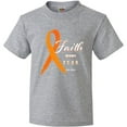 thumbnail image 3 of Inktastic Faith over Fear Leukemia Awareness with Orange Ribbon Youth T-Shirt, 3 of 5