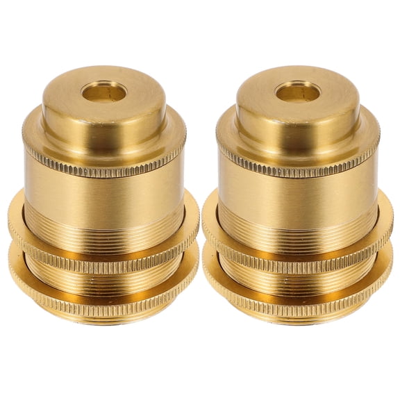 OULII Vintage Style Metal E27 Light Socket Pendant Lamp Holder, Golden , 2 Pieces for Lighting