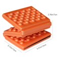 thumbnail image 2 of Naiovety 3 uds colchoneta plegable para acampar al aire libre XPE portátil pequeño cojín de espuma a prueba de humedad impermeable previene la carpas Rojo + azul + verde militar Naiovety OD016333-01, 2 of 6