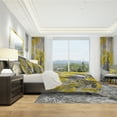 thumbnail image 3 of Designart 'Grey and Yellow Abstract Pattern' Modern & Contemporary Bedding Set - Duvet Cover & Shams, 3 of 4