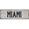 thumbnail image 1 of MIAMI Vintage Look Rustic Metal City State Sign 8 x 24 Matte Finish Metal 108240041019, 1 of 1