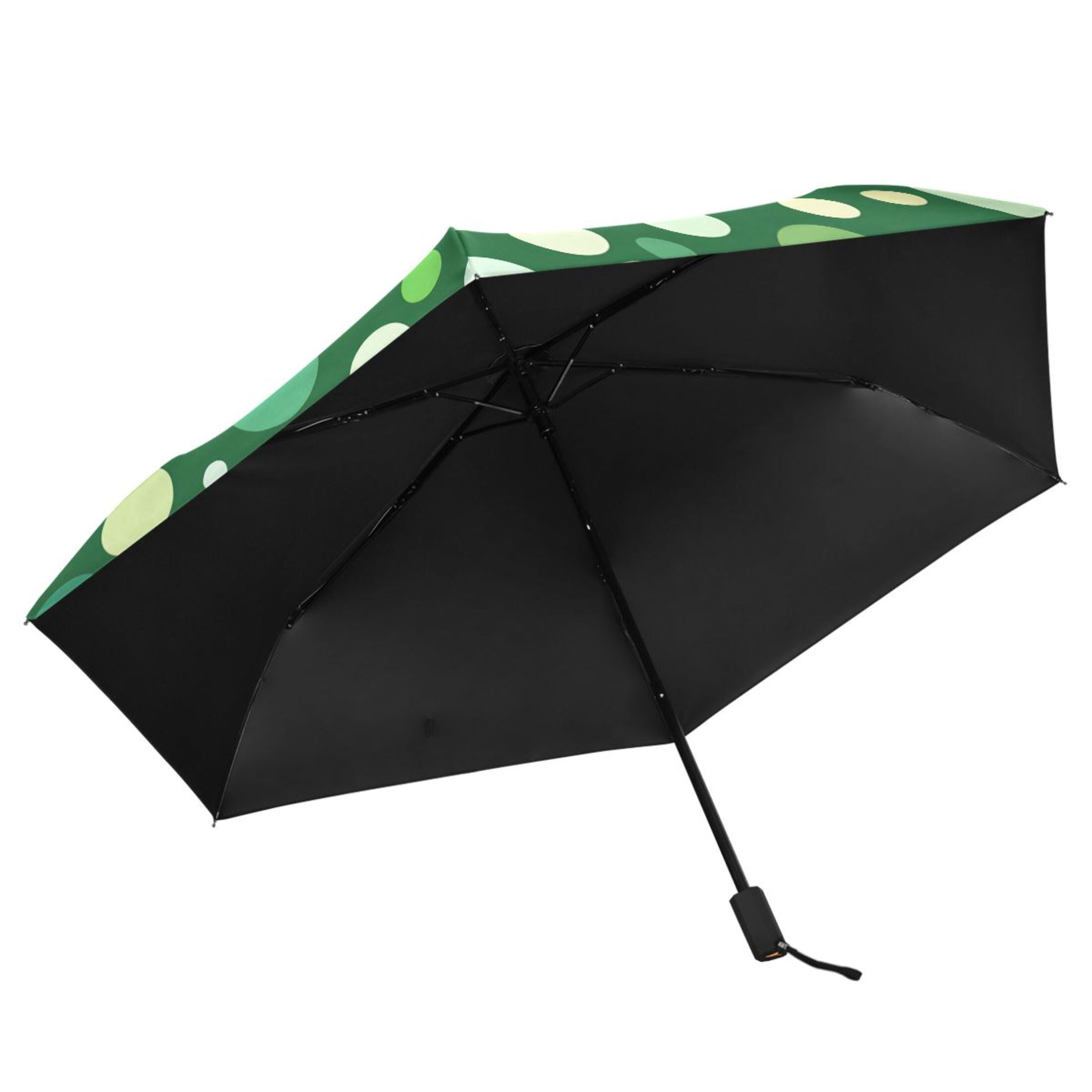 ALAZA Polka Dot UPF 50+ Compact Folding Umbrella for Rain Travel Umbrella Packable