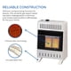 thumbnail image 2 of Calefactor infrarrojo a gas natural ProCom MN100TPA-B de 10,000 BTU, 2 of 8