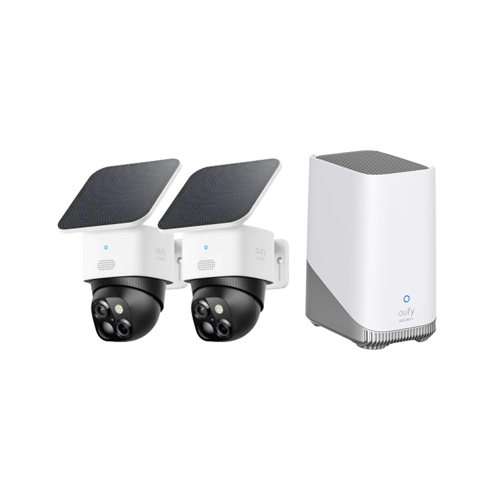 eufy Security SoloCam S340 2-Pack with HomeBase 3  360° Surveillance  2.4 GHz Wi-Fi  No Monthly Fee