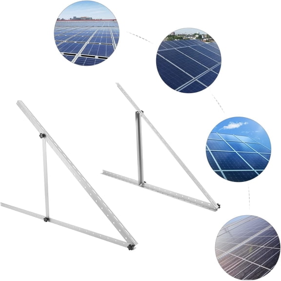 Miumaeov 45'' Adjustable Solar Panel Mounting Brackets Tilt Mount Legs for RV Roof Boat Off Grid System