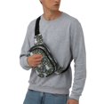 thumbnail image 4 of Lafuoo Cute Sloth Pattern Square Double Layer Waist Bag, Adjustable Buckle Bag Accessories for Men and Women-One Size, 4 of 7