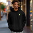 thumbnail image 2 of Dalix Alien Embroidery Relaxed Hoodie Soft Fleece Sweatshirt Fit Lounge Mens in Black XS X-Small, 2 of 3