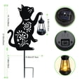 thumbnail image 2 of Linterna colgante solar con forma de gato Yulloyello, impermeable, para exteriores, 2 of 6