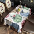 thumbnail image 3 of Colorful Fall Pumpkins Pattern Rectangle Tablecloth 60"x120",Waterproof Polyester Rectangle Table Cloth, Wipeable Spillproof Polyester Tablecloth for Dining, Camping, Indoor and Outdoor, 3 of 6