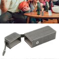 thumbnail image 3 of Cigarette Case PU Waterproof Buckle Design Retro Cigarette Box Gifts for Men, 3 of 5