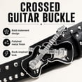 thumbnail image 4 of TRISJEM Y2K Guitar Belt, Unisex Punk Rock Studded Waist Belt with Metal Guitar Buckle, Vintage Gothic Fashion Accessory for Jeans, Streetwear and Casual Style, 4 of 8