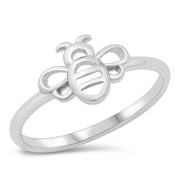 Honey Bumble Bee Personal Power Ring .925 Sterling Silver Band Jewelry Female Male Unisex Size 9