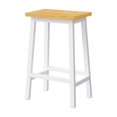 thumbnail image 7 of Harper & Bright Designs Tall Counter Stools Set of 2, Wood Bar Stools for Dining Room, White, 7 of 7