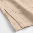 thumbnail image 5 of Qiyinn Men's Spring/Summer Solid Color Linen Button-Down Loose Stand Collar Short-Sleeve Shirt, 5 of 7
