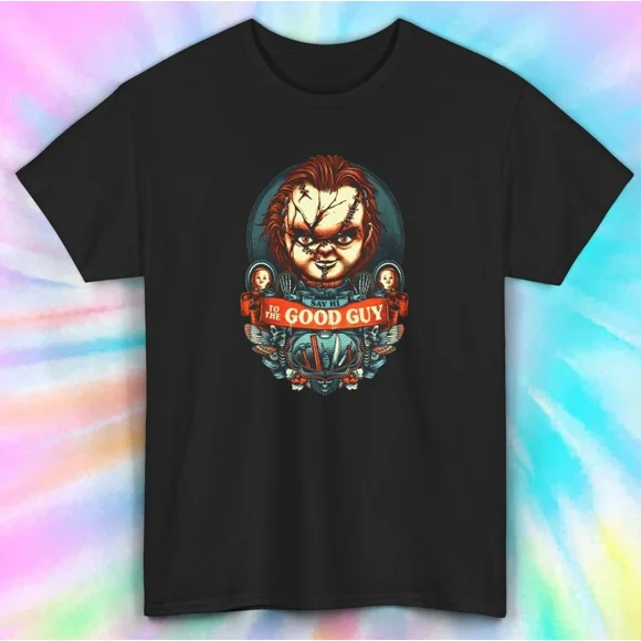 Chucky Good Guy Parody Shirt Horror Movie Fan Design Tee S-5XL