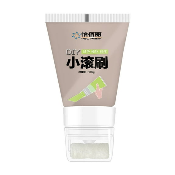 Kchsji Wall Repair Paint with Small Roller, Graffiti Cover for Quick Wall Touch-ups, Eco-Friendly for Cracks & Stains, Fast Drying & Easy to Apply, Ideal for DIY Projects & Homeowners