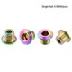 thumbnail image 4 of Naiovety Tornillo de aleación para bicicletas de 4 piezas, tornillos universales para fijación de bicicletas, tornillos de rueda de cadena, piezas de Ciclismo  6.5 mm de colores Naiovety OD025072-24, 4 of 6