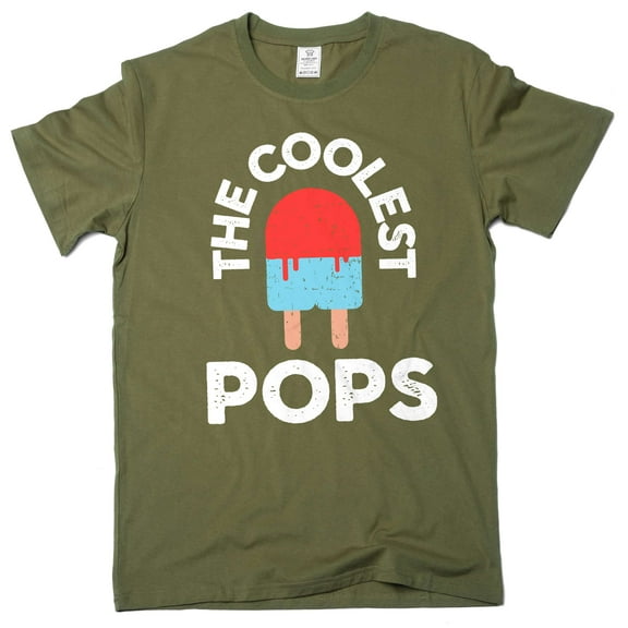 Men's Coolest Pops T-shirt, Grandpa Funny gifts, Papa Father's day grandpa Tee