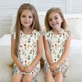 thumbnail image 7 of Girls Nightgowns - Mini Flower Watercolor Soft Comfort Flutter Sleeves Night Sleep Dress Sleepwear for Toddler Girl Pajamas Pjs, 7 of 7