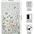 thumbnail image 2 of Wildflower Hand Towel Set of 2, Spring Floral Botanical Plant Leaves Pink Green  Decorative Soft Highly Absorbent Bath Face Towels for Home Hotel Gym Spa Bathroom, 2 of 16