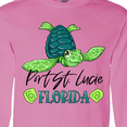 thumbnail image 4 of Inktastic Port St. Lucie, Florida Happy Sea Turtle Long Sleeve T-Shirt, 4 of 5