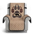 thumbnail image 6 of TSOVTHRID Aztec Tribal Bear Paw Print Non Slip Recliner Chair Cover with Side Storage Pocket, Reclining Chair Slipcover with Elastic Strap, Machine Washable Recliner Cover Stay in Place, 6 of 7
