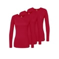 thumbnail image 1 of Adar Underscrubs for Women 3 Pack - Long Sleeve Underscrub Comfort Tee, 1 of 8
