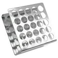 TUIBELYN Stainless Steel Test Tube Rack 25 Holes Z Shape Lab Holder