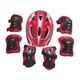 thumbnail image 4 of Juego de 7 piezas de protección para casco de bicicleta para niños, coderas, rodilleras, equipo de patinaje, casco de monopatín para montar en rojo, 4 of 8