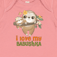thumbnail image 4 of Inktastic Sloth I Love My Babushka Boys or Girls Baby Bodysuit, 4 of 5