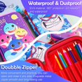 thumbnail image 3 of PowerKing Shark Pencil Case Pencil Box, Cute EVA Shark Pen Pouch Cartoon Stationery Box Large Capacity, 3 of 5