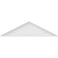 thumbnail image 3 of Ekena Millwork 62"W x 16-1/2"H x 2"P (Pitch 6/12) Peaked Cap Sunburst Architectural Grade PVC Pediment, 3 of 8