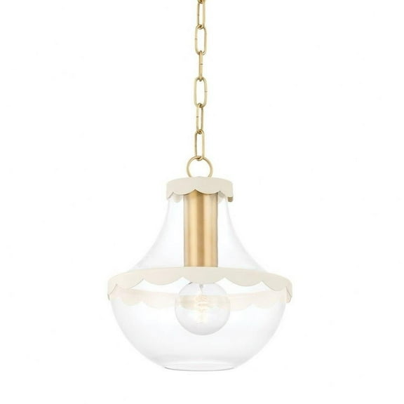 1 Light Small Pendant-12.25 inches Tall and 10.5 inches Wide Bailey Street Home 735-Bel-4955928