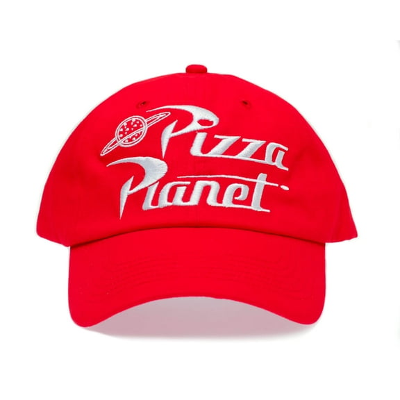 Pizza Planet embroidered Dad Hat Unstructured Cap Adult One-Size Red