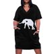 thumbnail image 1 of Elefante silueta corazón vestido suelto con bolsillo vestido de cumpleaños para mujer vestido de noche mujer vestidos de noche elegantes para mujer 2025, 1 of 7