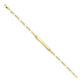 thumbnail image 2 of Wellingsale 14k Yellow Gold Polished 3mm ID Figaro Bracelet with Lobster Claw Clasp - 7.5", 2 of 5