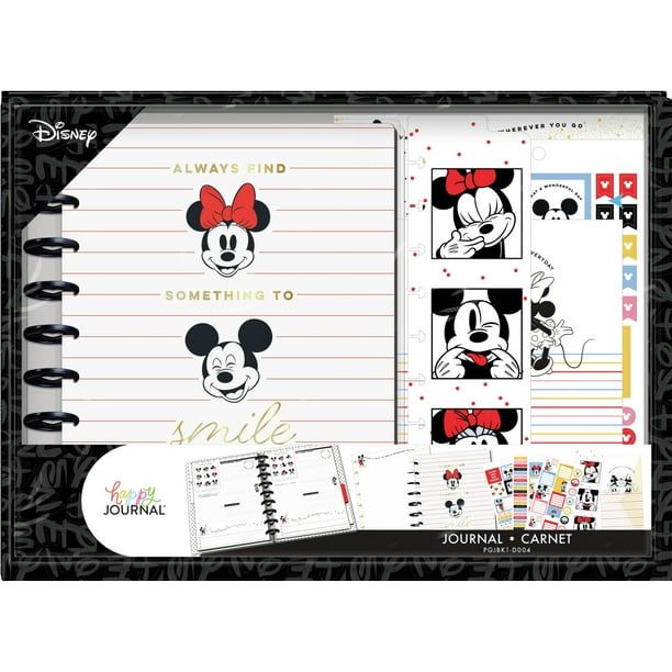 The Happy Planner, Disney, Mickey Mouse & Minnie Mouse Goals & Positivity Classic Guided Journal Box Kit, 14.25