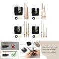 thumbnail image 2 of Wall Clock Repair Kits Quiet Clock Movement Mechanism with Multiple Shaft Length Clock Hands Clock Making Supplies, 2 of 7