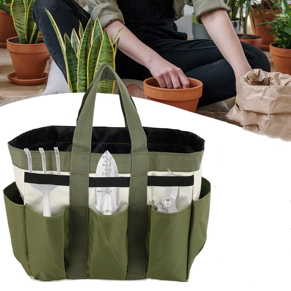 Everso Garden Tote Tool Bags Gardening Bag Outdoor Multi Pocket Garden