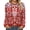 Red Floral, variant on Women Tunic Tops Casual Long Sleeve Shirts Crew Neck Fall Tops Basic Tees Floral Dressy Blouses