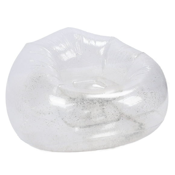 Inflatable Chair, Transparent PVC Blow Up Couch Chair Space Saving Comfortable Relaxing Inflatable Lounge Chair Portable Inflatable Furniture for Bedroom, Balcony, Pool, Travel
