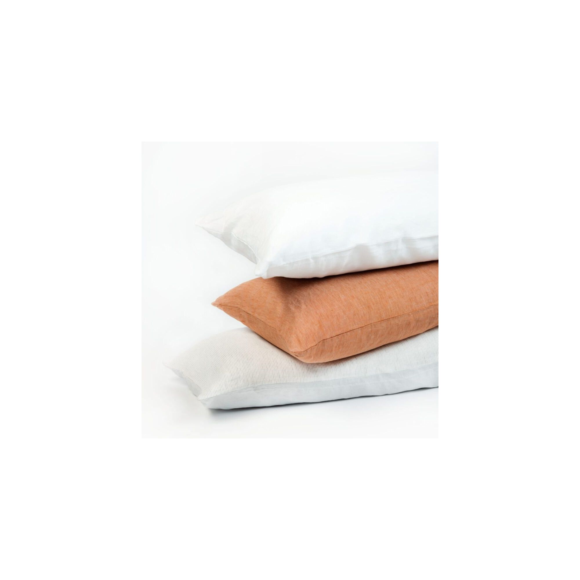 French Linen Body Pillow with removable Sham - Canyon Heather | BOKSER HOME