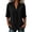A-Black, variant on Womens Blouses 3/4 Sleeve Ruffle T Shirts Cut Out Loose Solid Color V Neck Pullover Trendy Fall Tops Black 2XL
